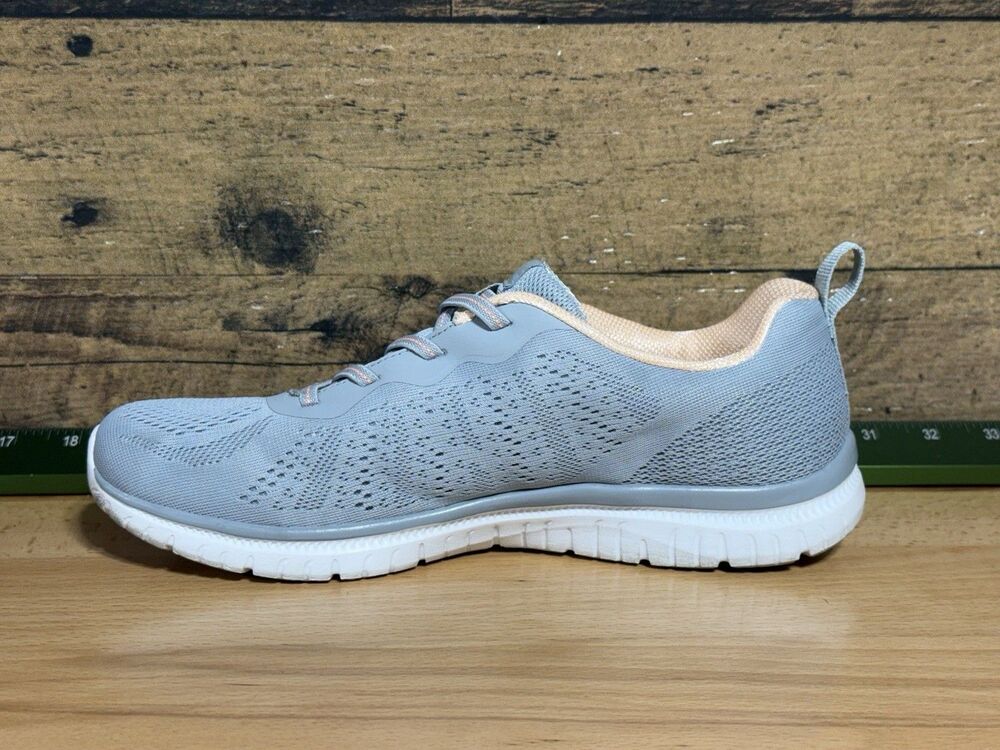 🔥Skechers Women's Virtue Slip On Comfort Walking Shoes Gray/Multi Coral 8.5 - Picture 2 of 9